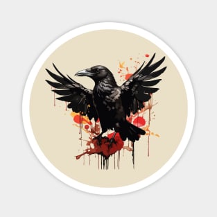 Black Raven Magnet